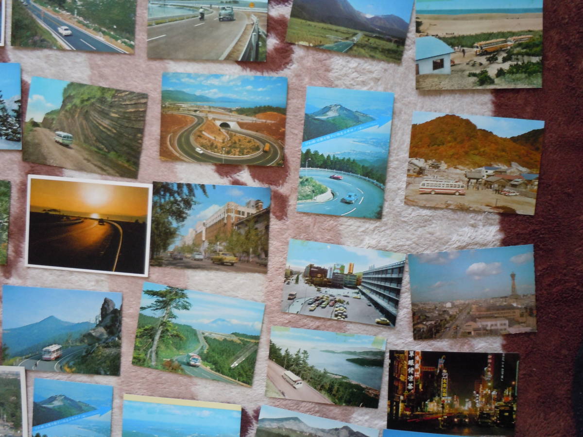 色々な観光地での乗用車やバスの写真がある絵葉書です。1枚使用済。外国物が2か3枚あり。52枚まとめて_画像6