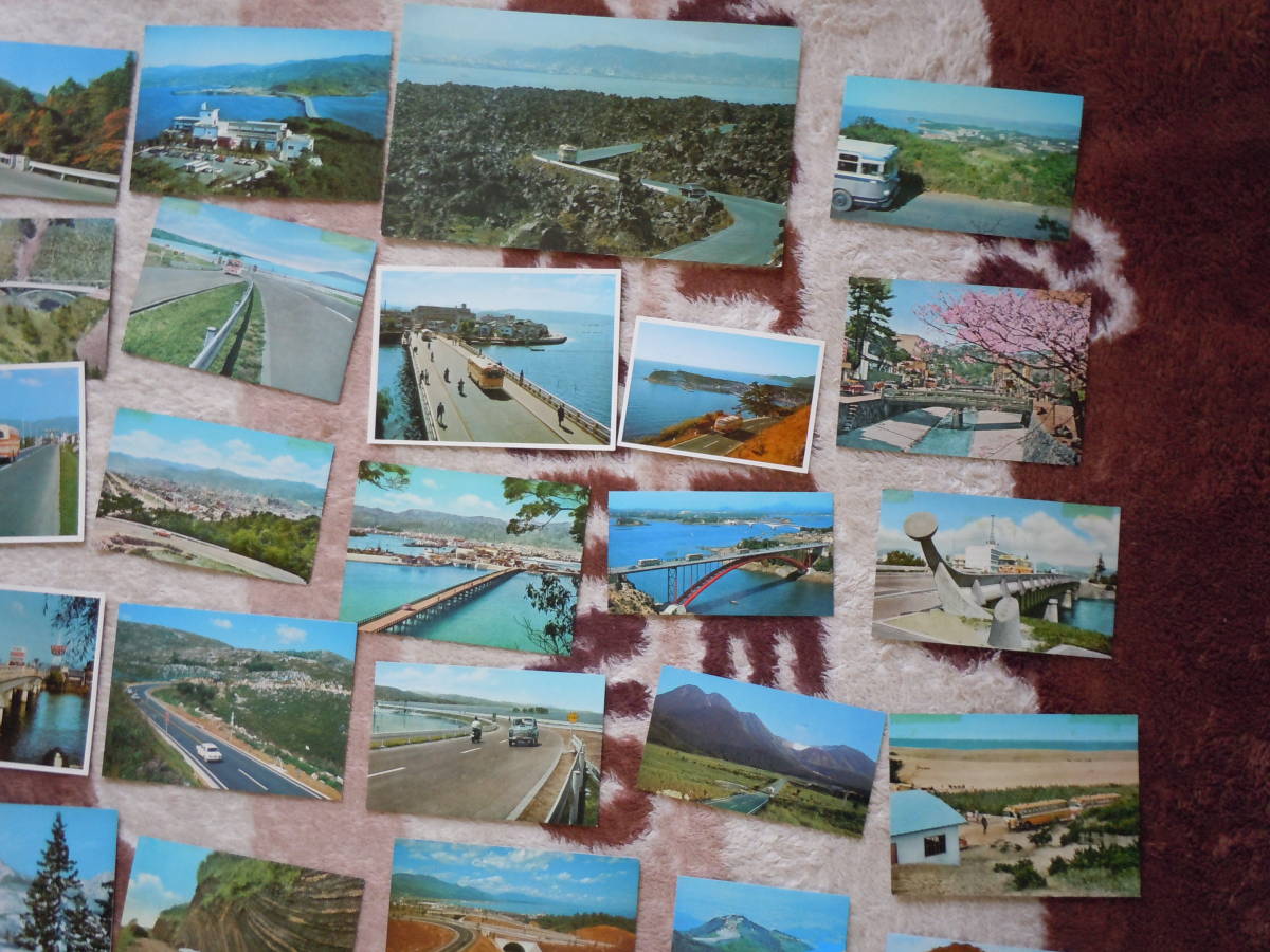 色々な観光地での乗用車やバスの写真がある絵葉書です。1枚使用済。外国物が2か3枚あり。52枚まとめて_画像7