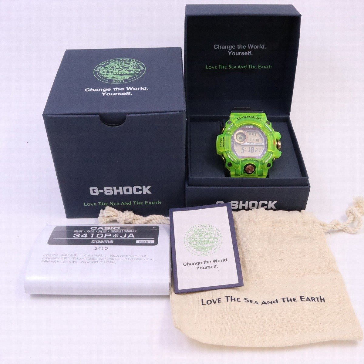 【未使用】カシオ G-SHOCK レンジマン Love The Sea And The Earth 2021年モデル ソーラー電波 メンズ 腕時計 GW-9407KJ-3JR【いおき質店】_画像9