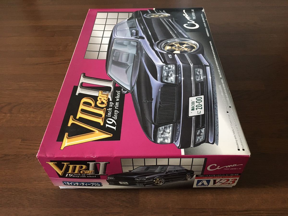 アオシマ 1/24 Y32 シーマ タイプⅢ リミテッドL AV 1991 ビップカー Ⅱ ABCエクスクルーシブ グレンツェン 19インチ　ディープリム V-23_画像2