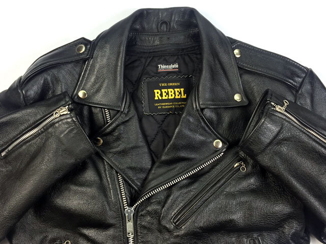 REBEL ライダース Yahoo!オークション - 即決 REBEL メンズL レザーライダース