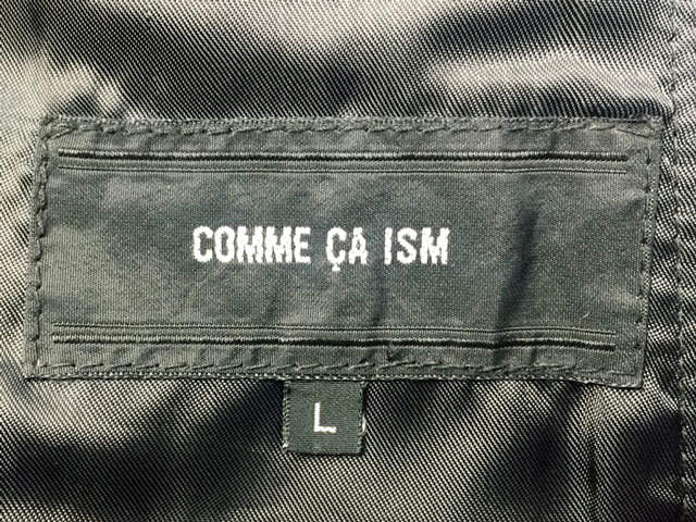  быстрое решение *COMME CA ISM* мужской L кожа tailored jacket Comme Ca Ism чёрный черный натуральная кожа костюм натуральная кожа деловой жакет кожаная куртка . широкий 