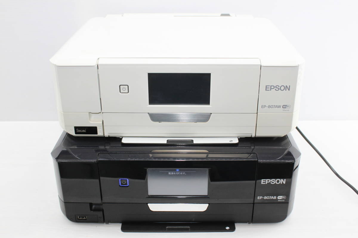 EPSONプリンター EP-807AW EP-808AW ２台セット ジャンク品の入札履歴