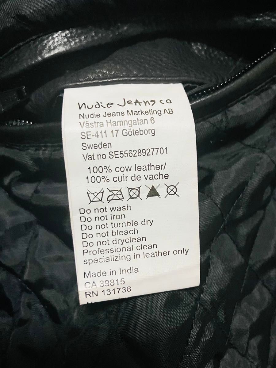 NudieJeans/ヌーディージーンズ シングルライダースジャケット NudieJeans/ヌーディージーンズ シングルライダースジャケット