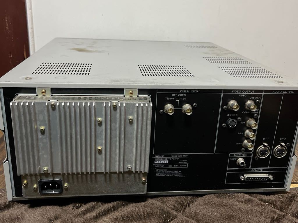 BETACAM SP SONY UVW-1200 ソニー ベータカムデッキ 業務用 ジャンク品_画像3