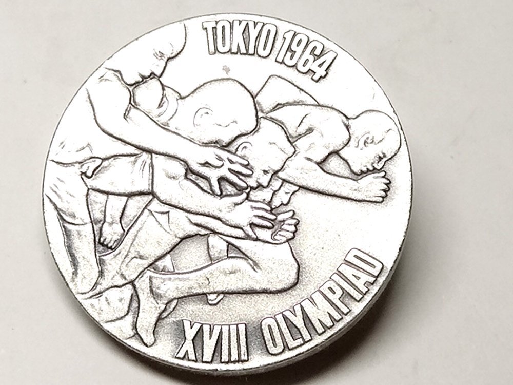【侍】東京オリンピック 1964 昭和39年 造幣局製 シルバー925 記念メダル 希少 20+320_画像1