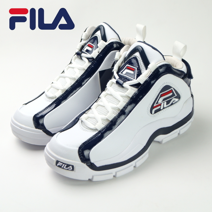 【新品・箱付】定価1.5万 FILA フィラ《名作 FILA GRANT HILL 2》グラントヒル Ⅱ レディース レザースニーカー 24.5cm 白×紺_画像10