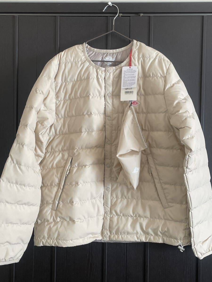 新品タグ付き】DANTON インナー ダウン ジャケット S オイスター 新品タグ付き】DANTON インナー ダウン ジャケット S オイスター