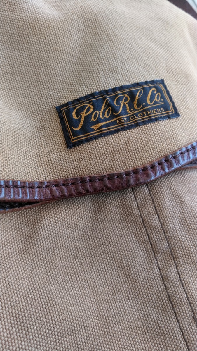 Polo Ralph Lauren キャンバスレザー　ショルダーバッグ　RRL ダブルアールエル　Polo R.L.Co._画像2