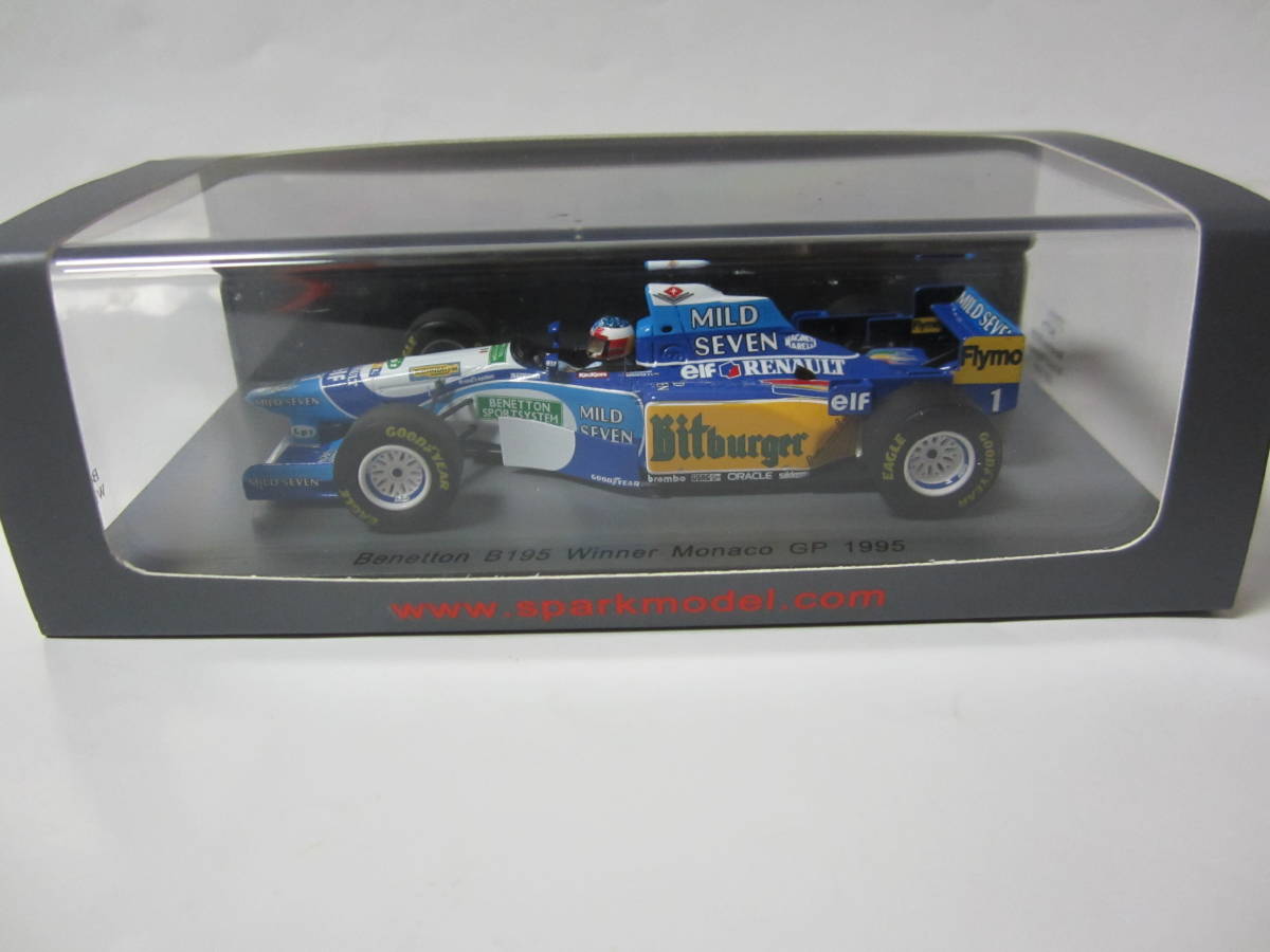 即決 スパーク S4775 1/43 ベネトン B195 1995年モナコGP優勝 №1 即決 スパーク S4775 1/43 ベネトン B195 1995年モナコGP優勝 №1