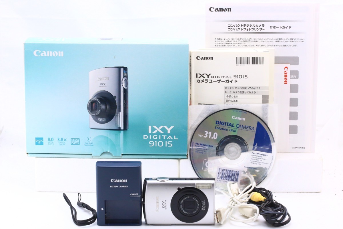 【極上品】 キヤノン CANON IXY DIGITAL 910IS コンパクトデジタルカメラ #11485_画像1