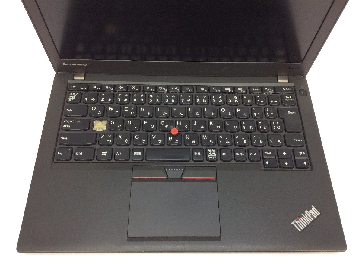 ジャンク/ LENOVO 20CLA1U2JP ThinkPad X250 Intel Core i3-5010U メモリ8.19GB HDD500.1GB 【G17643】_KBテカリ、破損があります