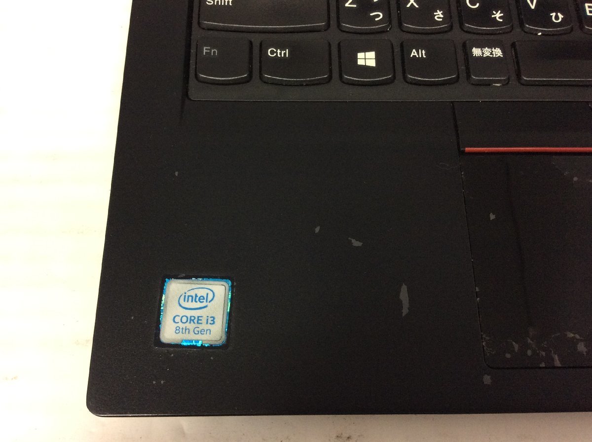 ジャンク/ LENOVO 20KES2E600 ThinkPad X280 Intel Core i3-8130U メモリ4.1GB SSD256.06GB 【G17623】_パームレストの塗装がはげています
