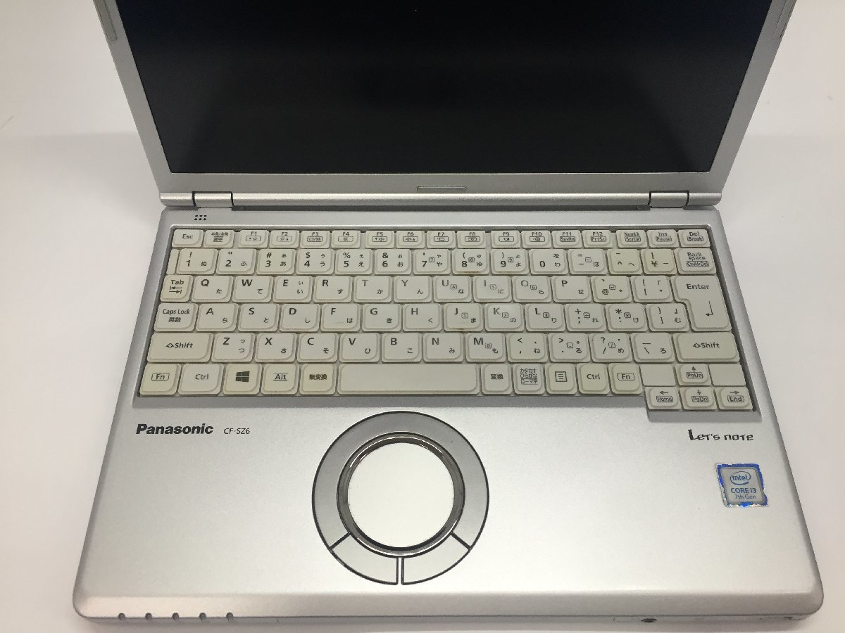 ジャンク/ Panasonic CF-SZ6ADYVS Intel Core i3-7100U メモリ8.19GB SSD256.06GB 【G16664】_キーボードに黄ばみ・文字消えがあります