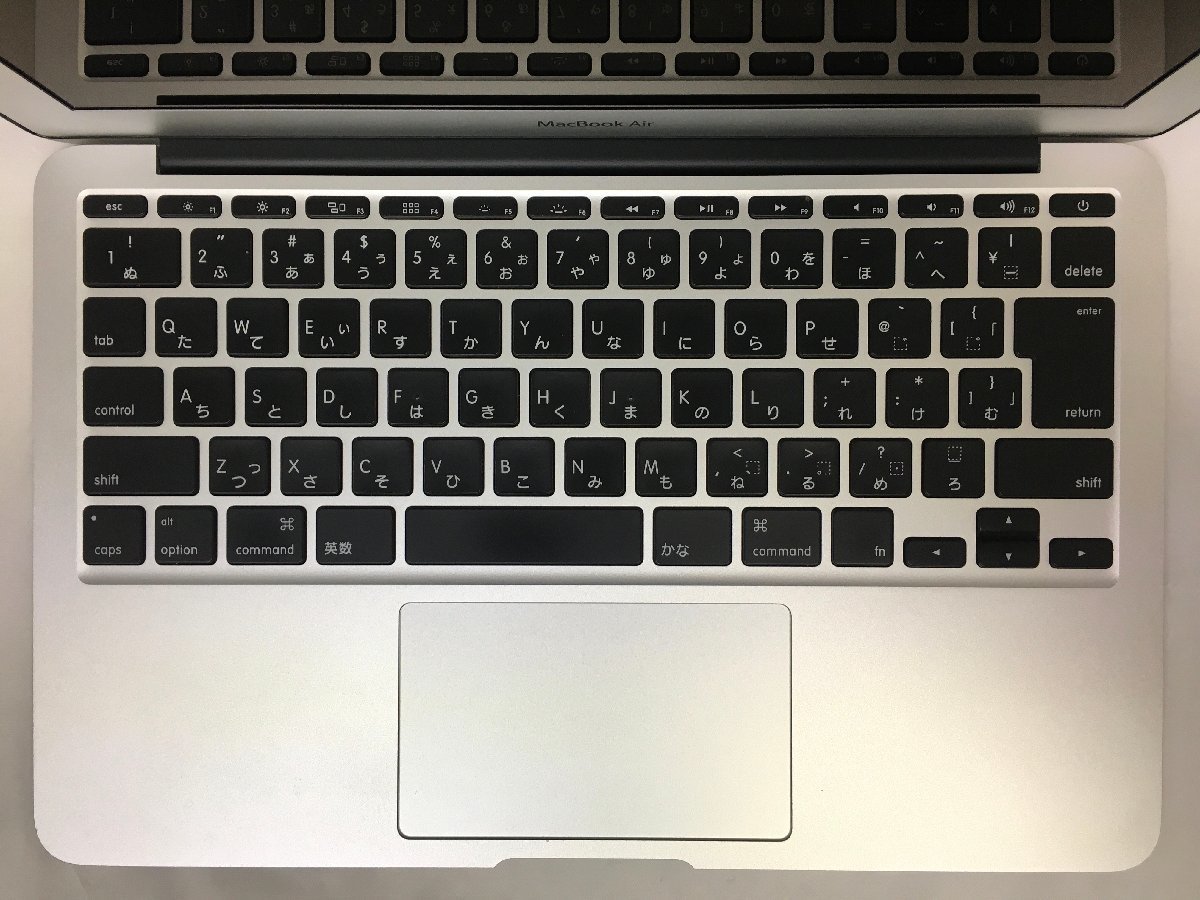 △1円スタート/Apple MacBook Air 11-inch Early 2014 A1465 EMC2631/Core i7 1.7GHz/128GB/8GB/11.6インチ/Mac OS Big Sur/AC欠品_キーボードに少々テカリがあります