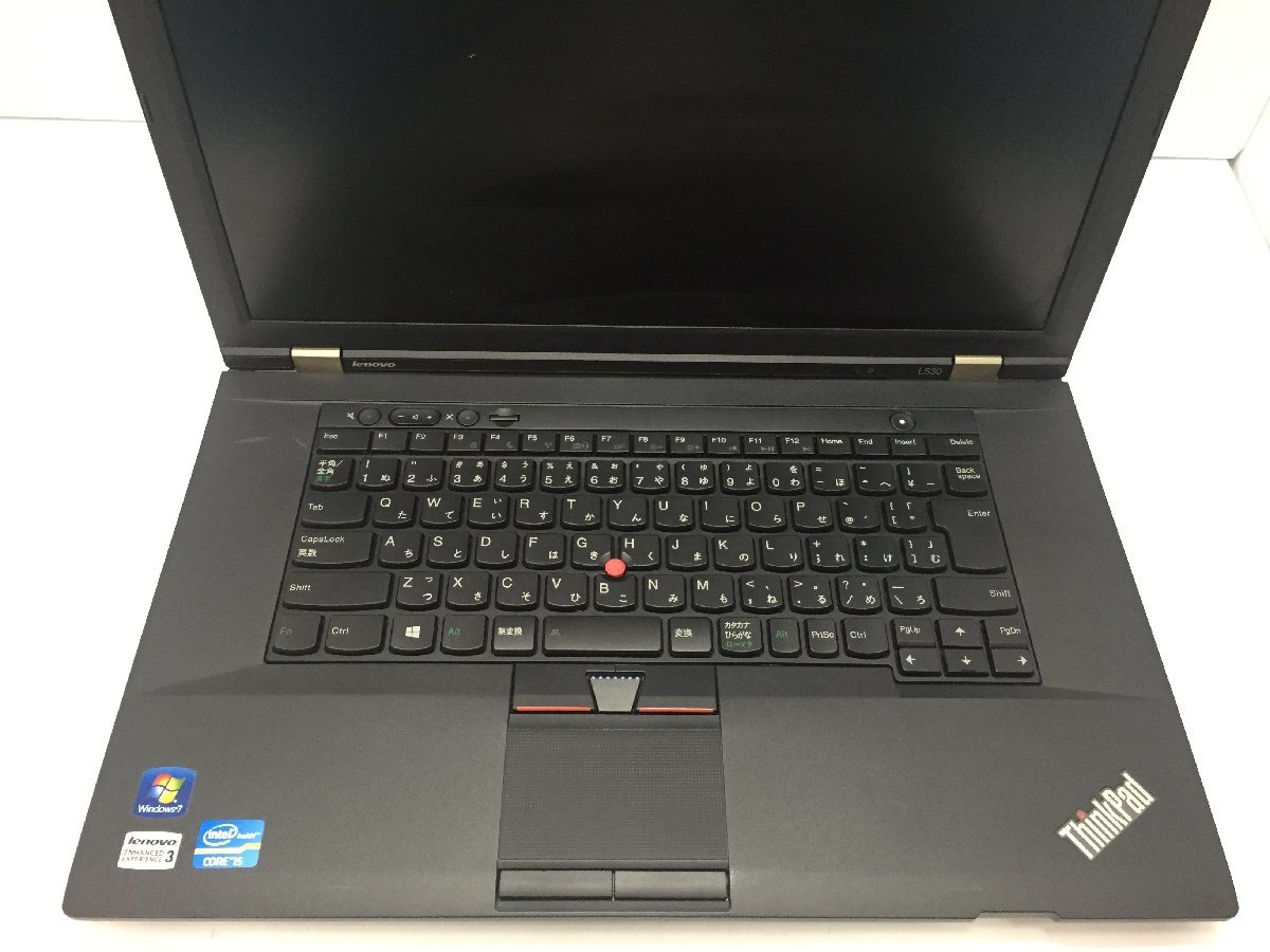 LENOVO 24752FJ ThinkPad L530 Intel Core i5-3320M メモリ4.1GB HDD320.07GB OS無し ACアダプター欠品【G18138】_画像4