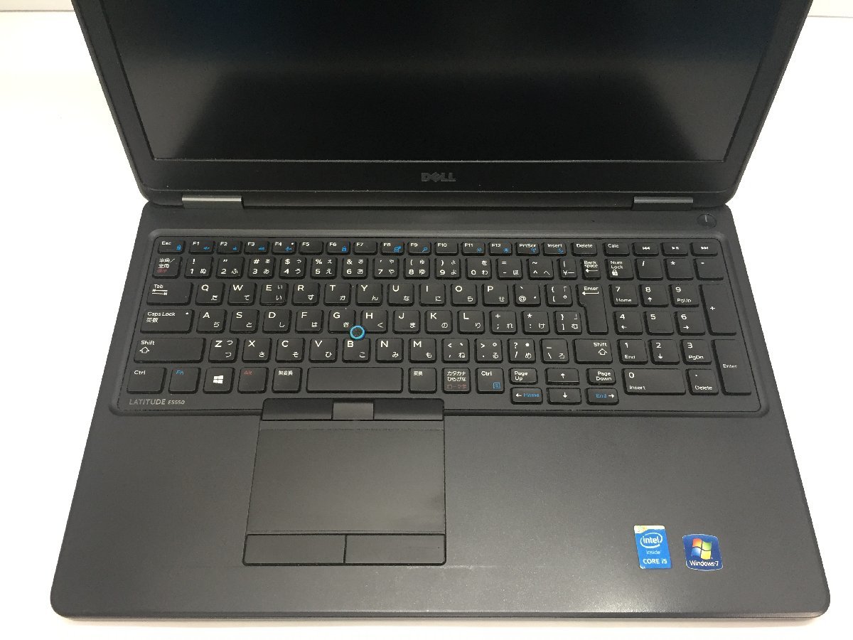 Dell Latitude E5550 Intel Core i5-5200U メモリ8.19GB HDD500.1GB OS無し　ACアダプター【G18128】_キーボードにテカリがあります