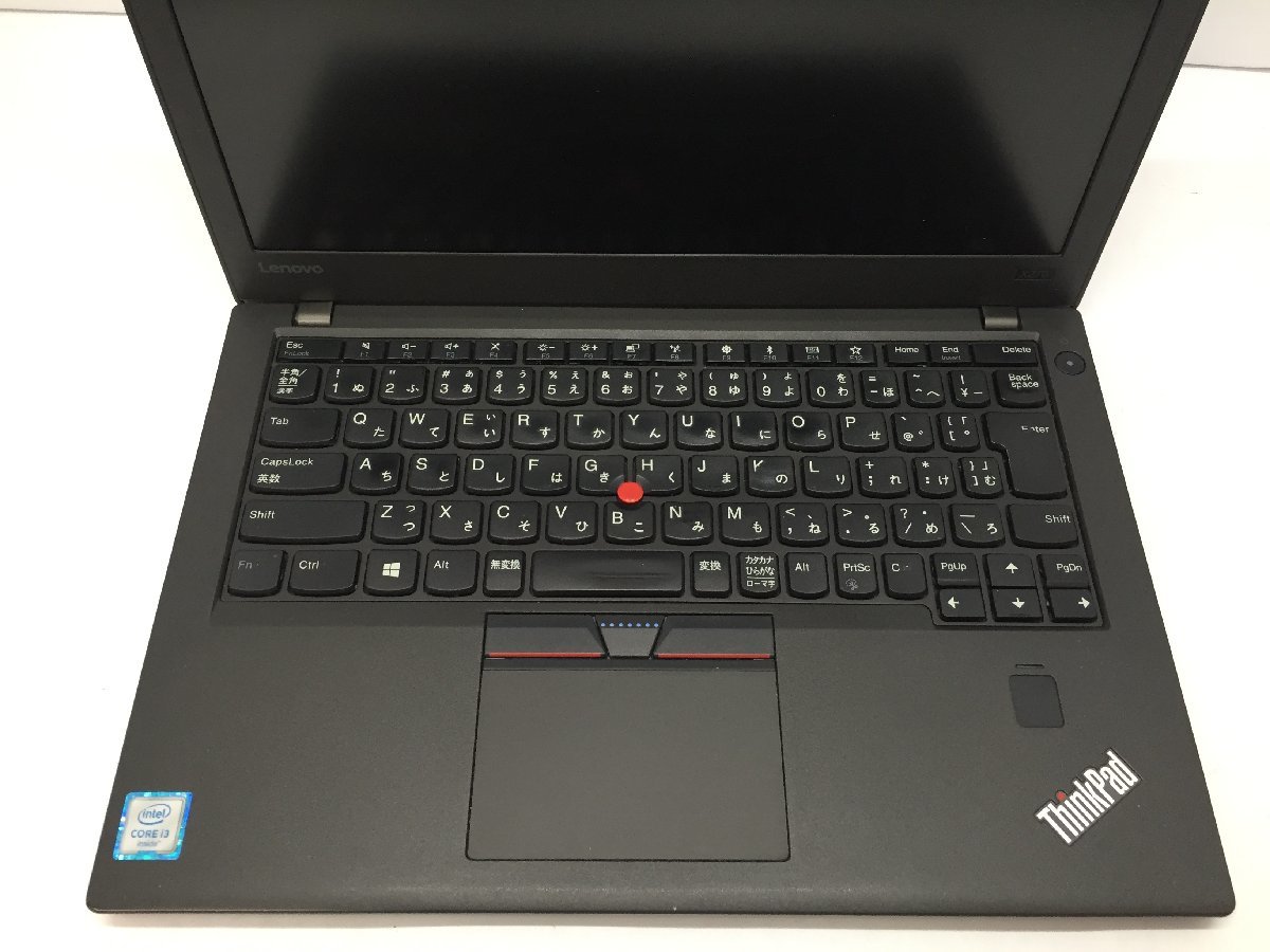 LENOVO 20K60012JP ThinkPad X270 W10DG Intel Core i3-6006U メモリ4.1GB HDD500.1GB OS無し ACアダプター欠品【G18163】_KBテカリ・文字消えがあります