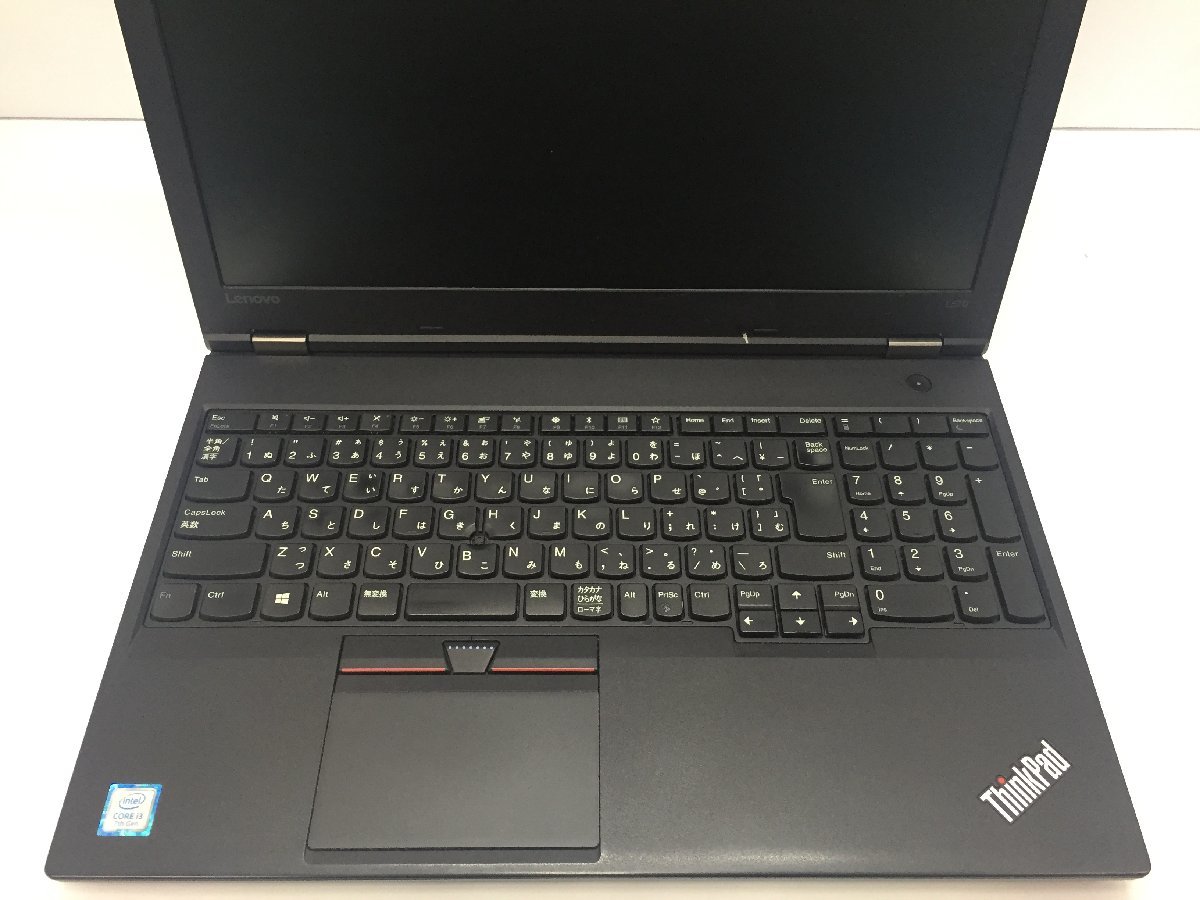 LENOVO 20J9A0FDJP ThinkPad L570 Intel Core i3-7100U メモリ4.1GB SSD128.03GB OS無し ACアダプター欠品【G18155】_キーボードにテカリ・トラックポイント欠品