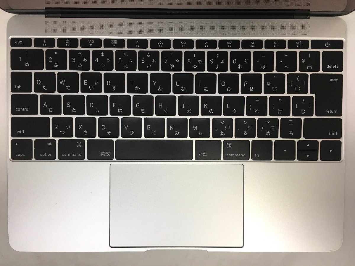 △1円スタート/Apple MacBook Retina 12-inch Early 2015 A1534 EMC2736/Core M CPU 5Y31 1.1GHz/8GB/12インチ/AC欠品_液晶フレームのゴム跡が対面についています