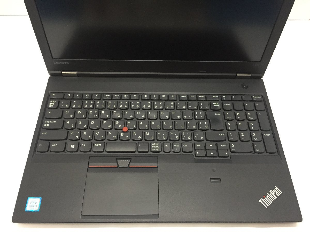 LENOVO 20J9S0GM00 ThinkPad L570 Intel Core i5-7200U メモリ8.19GB ストレージ無し OS無し ACアダプター欠品【G18148】_キーボードにテカリがあります