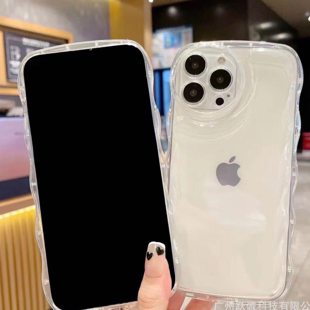 iPhone14PLUSクリアケース 透明 シェイカー アクスタ スマホ カバー アイフォンカバー クリアカバー スマホケース 波形 ケース アイフォン_画像5