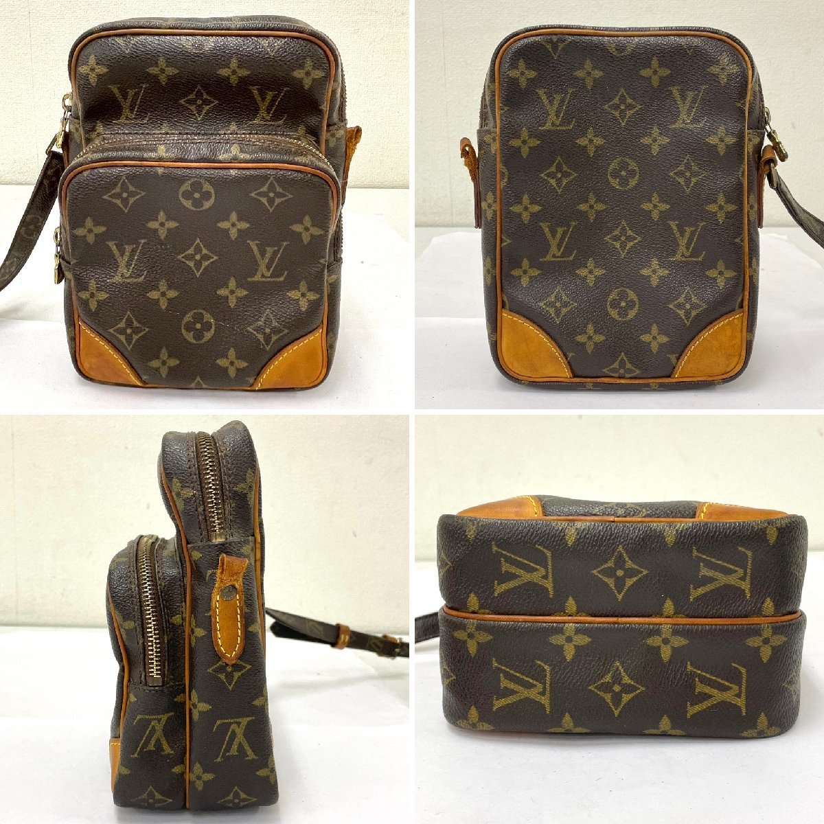 ◆ルイ ヴィトン LOUIS VUITTON◆モノグラム アマゾン M45236 ショルダーバッグ ブラウン レザー レディース メンズ 肩掛け_画像2