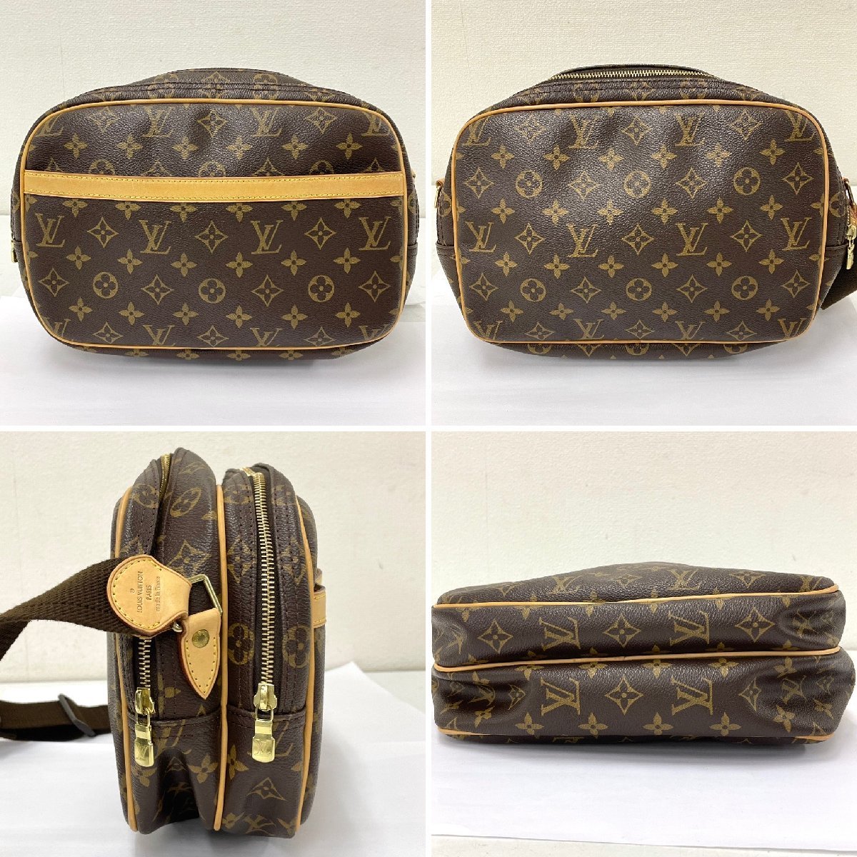 美品◆ルイ ヴィトン LOUIS VUITTON◆モノグラム リポーターPM M45254 ショルダーバッグ ブラウン レザー レディース メンズ_画像2