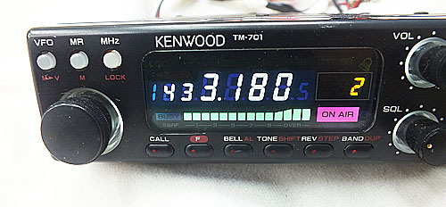 KENWOOD　144/430MHz　TM-701S　25W機　LED照明　中古品_画像10