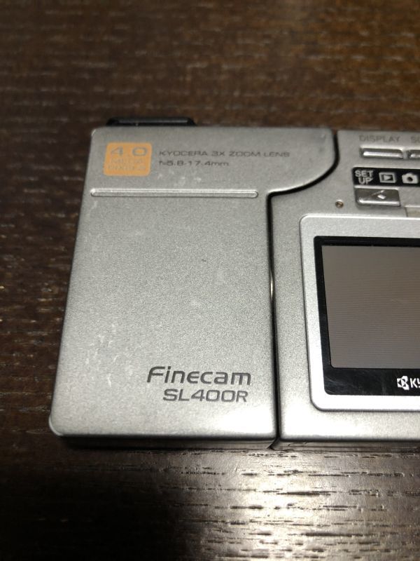 【1円スタート】未チェック KYOCERA SL400R Finecam 京セラ デジタルカメラ 付属品なし_画像7