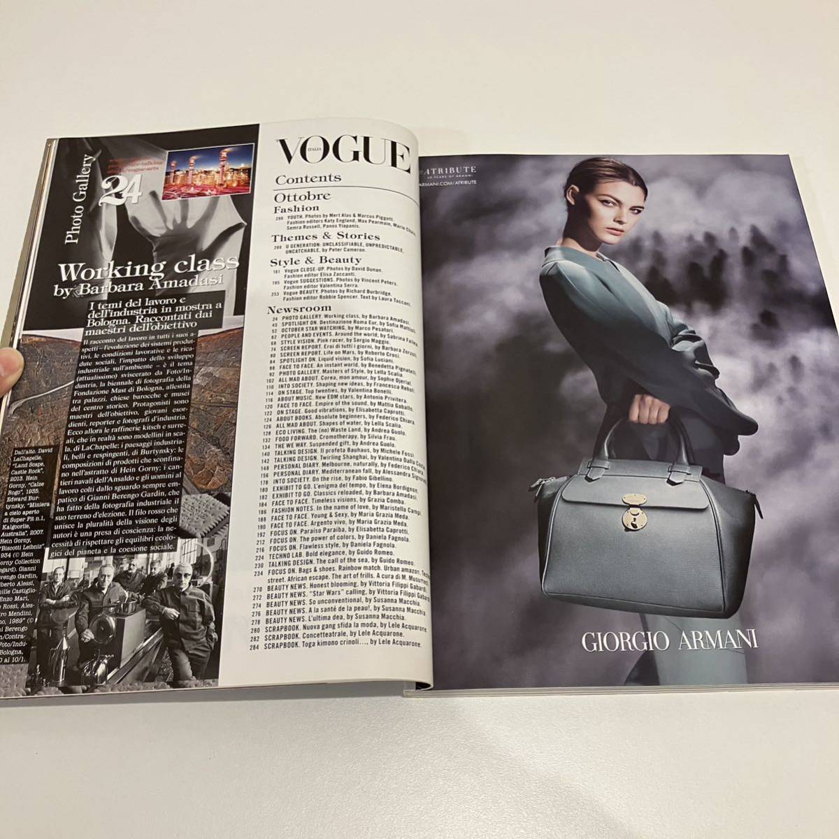 231221 VOGUE ITALIA N.782 2015 year 10 month number * Italian Vogue mode magazine . magazine beautiful goods 