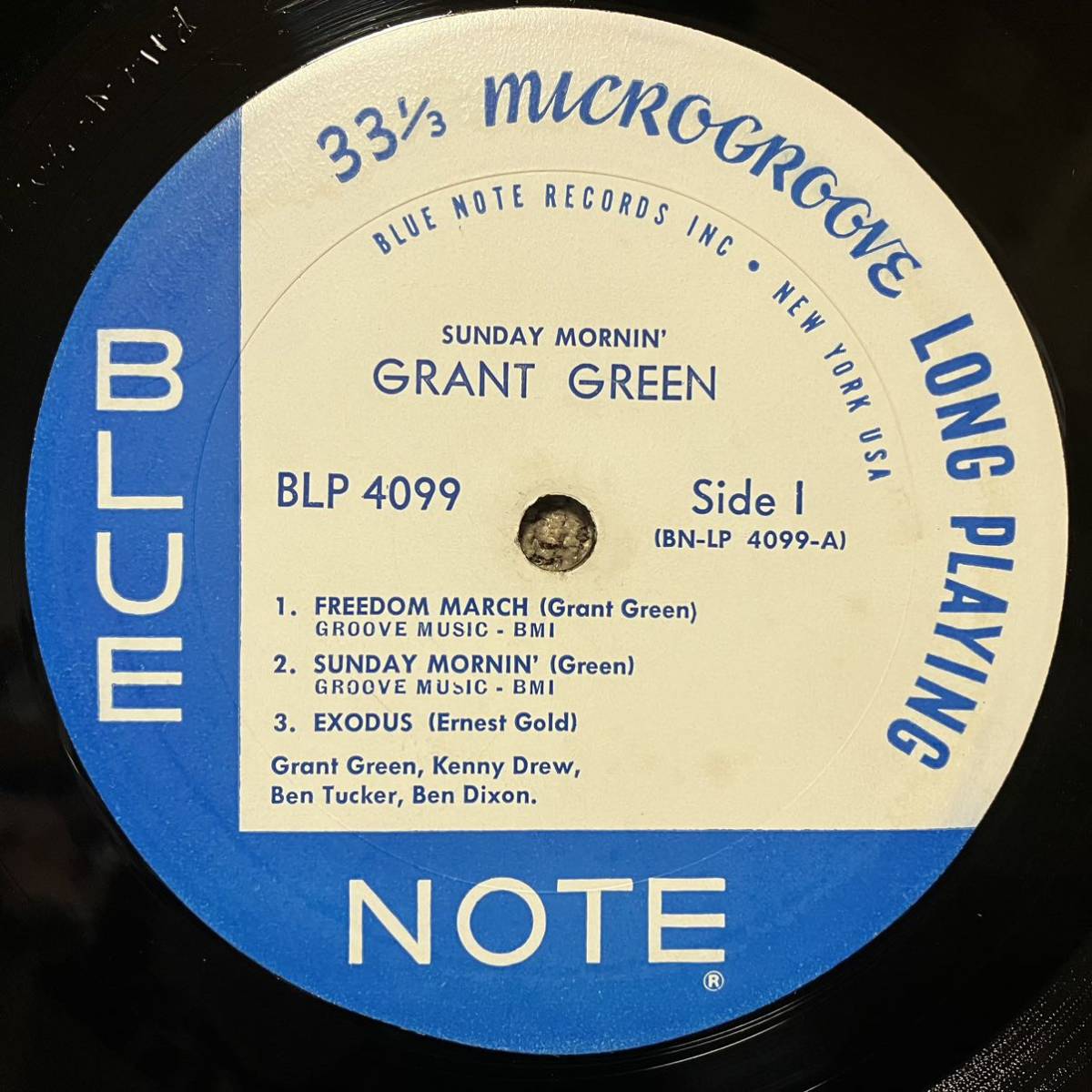 USオリジ MONO Grant Green Sunday Mornin' 1962年グラントグリーン BLUE NOTE LP Kenny Drew_画像5