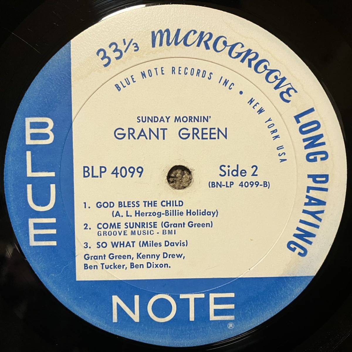 USオリジ MONO Grant Green Sunday Mornin' 1962年グラントグリーン BLUE NOTE LP Kenny Drew_画像6