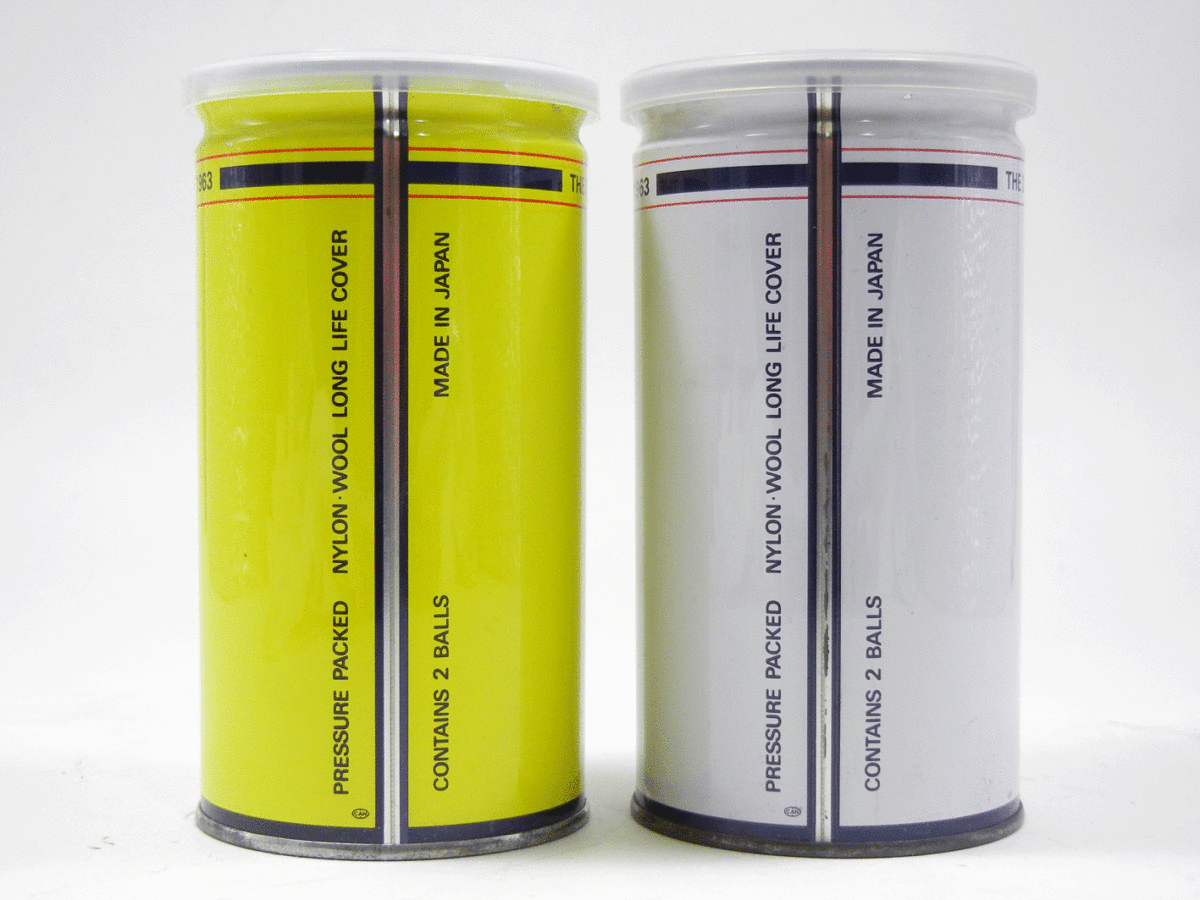 硬式テニスボール DUNLOP ダンロップフォート・白黄の2缶セットの画像2