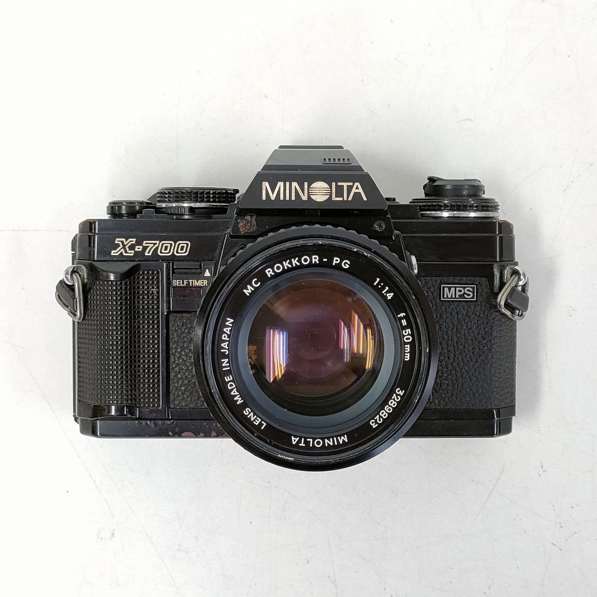 MINOLTA X-700 , XE , SRT101 黒 + 2.8/35 , 1.4/58 , 1.4/50 他 MF一眼レフ 4点セット まとめ ●ジャンク品 [7918TMC]_画像2