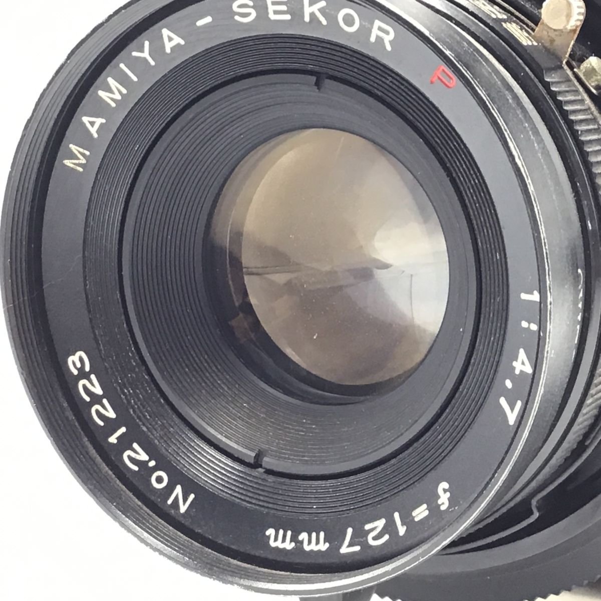 カメラ MAMIYA Universal Sekor-P 127mm F4.7 中判 本体 ジャンク品 [6491KC]_画像2