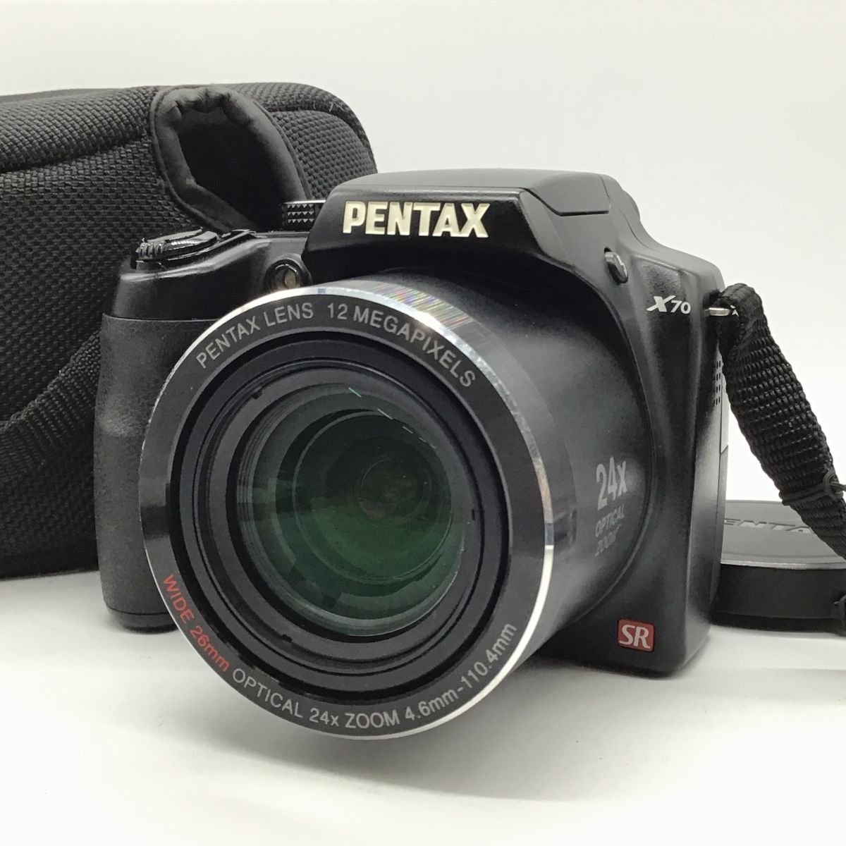 カメラ Pentax X70 SR 12MEGAPIXELS WIDE 26mm OPTICAL 24X ZOOM 4.6-110.4mm 一眼レフ セット品 ジャンク品 [6558KC]_画像1