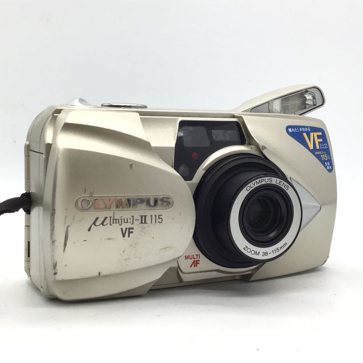 カメラ Olympus μ mju Ⅱ 115 VF 38-115mm ミュー コンパクト 本体 現状品 [2198JC]_画像1