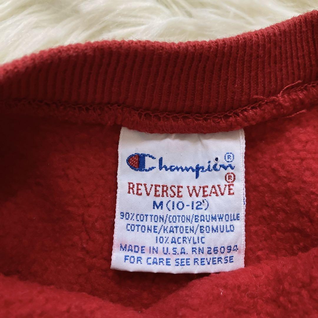 【希少】champion チャンピオン 目無し　リバースウィーブ　刺繍タグ トレーナー　スウェット　 REVERSE WEAVE アメリカ製　Made in USA_画像3