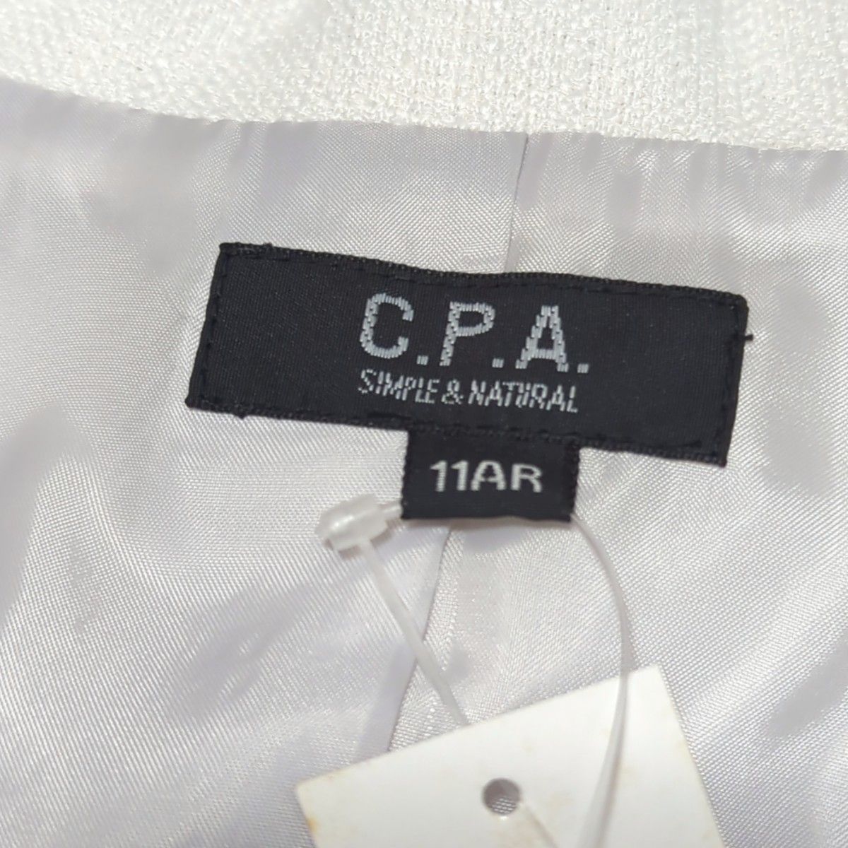⑦6【C.P.A】レディース　フォーマル　ホワイト　スカート　スーツ　ジャケット