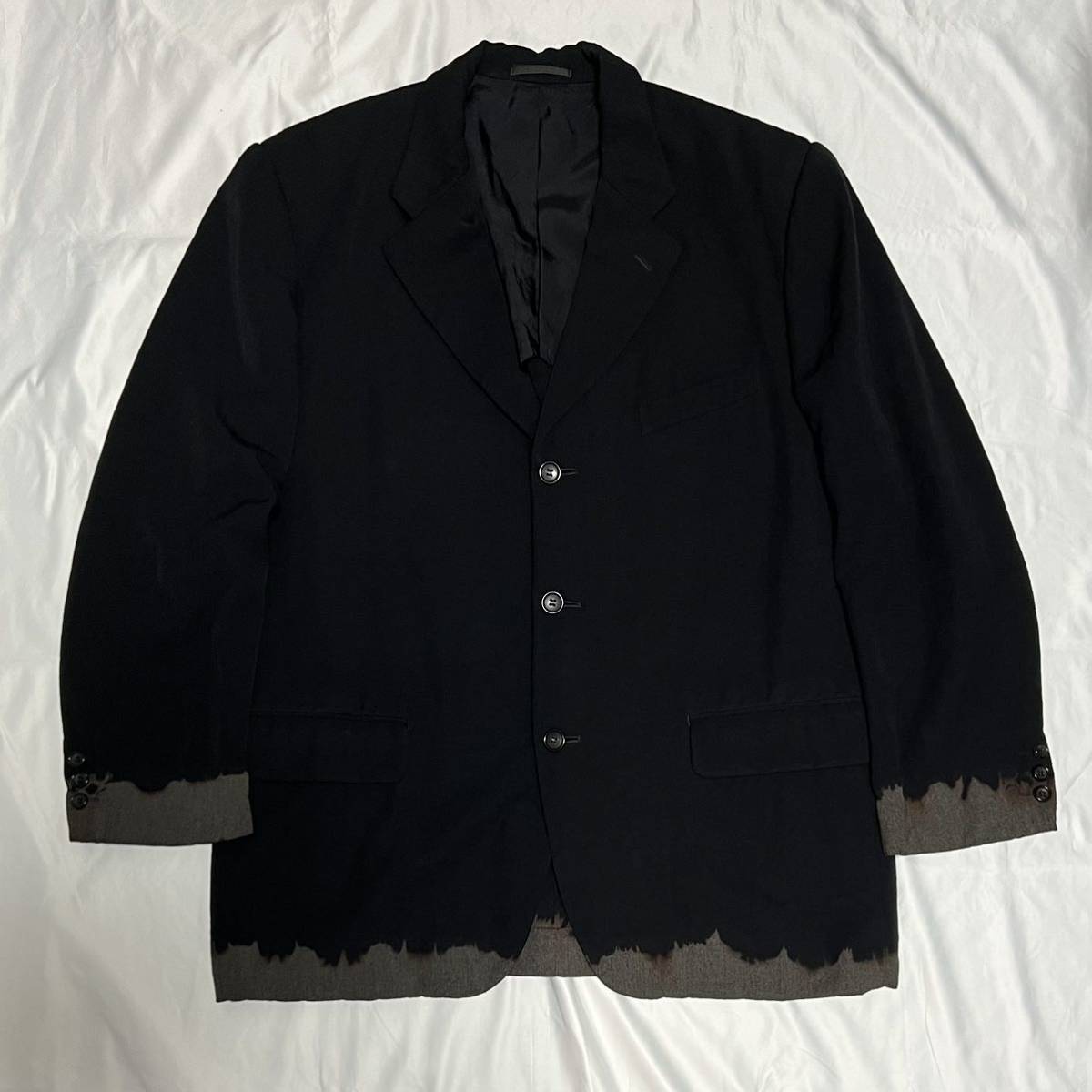 93AW COMME des GARCONS HOMME PLUS テーラードジャケット 脱色 93AW COMME des GARCONS HOMME PLUS テーラードジャケット 脱色