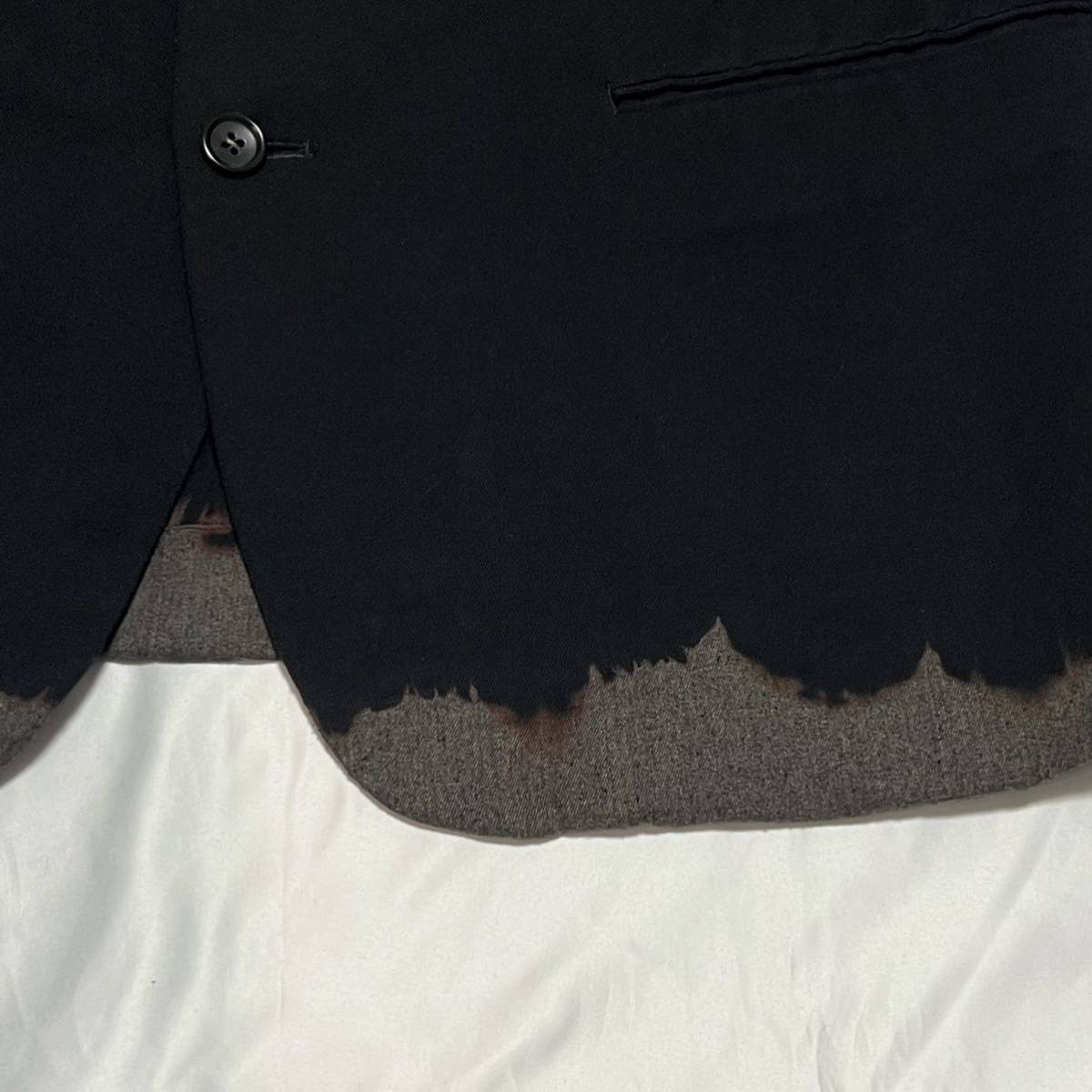 93AW COMME des GARCONS HOMME PLUS テーラードジャケット 脱色 93AW COMME des GARCONS HOMME PLUS テーラードジャケット 脱色