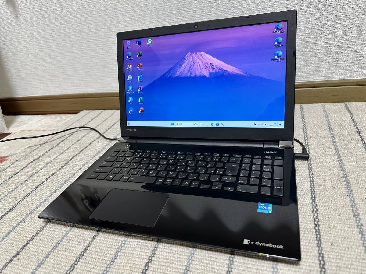 美品 Win11 Office2021 i3 6100U 8G 新品SSD256GB DVD USB3.0 Bluetooth HDMI テンキー  Webカメラ 東芝 dynabook 年賀状 地デジ 初心者歓迎