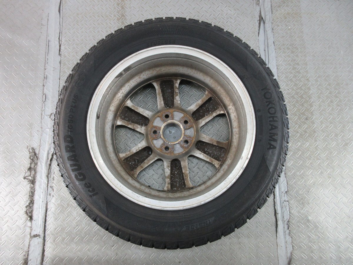 ■中古タイヤホイール■　NISSAN 純正 17インチ 6.5J +45 5H 114.3 YOKOHAMA IG50 215/60R17 96Q 冬 ST 激安 送料無料 K54_送料無料