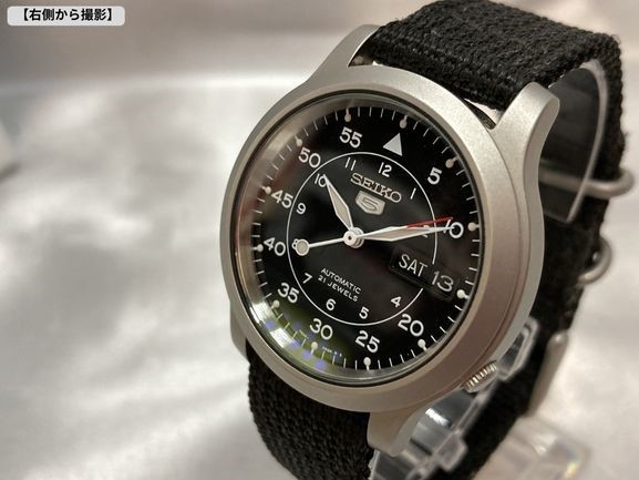 【可動品】SEIKO5 セイコーファイブ 裏スケルトン 腕時計 文字盤色:黒 自動巻 7S26-02J0　ヴィンテージ_画像8