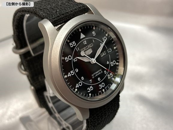 【可動品】SEIKO5 セイコーファイブ 裏スケルトン 腕時計 文字盤色:黒 自動巻 7S26-02J0　ヴィンテージ_画像7