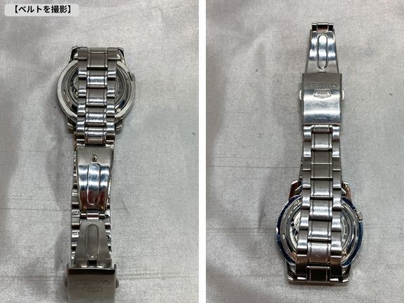 【可動品】SEIKO セイコー ５ 腕時計 7S26-02W0 スケルトン 自動巻き 21JEWELS_画像5