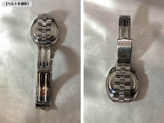 【可動品】SEIKO セイコー ５アクタス 21ジュエル カットガラス 腕時計 7019-7350 アンティーク_画像6