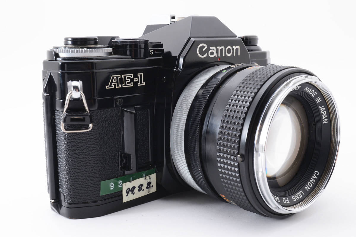 ★実用品★ キャノン CANON AE-1 ブラック + FD 50mm F1.4 ★シャッター鳴きなし★ #0808 #1126242 #08031の画像3