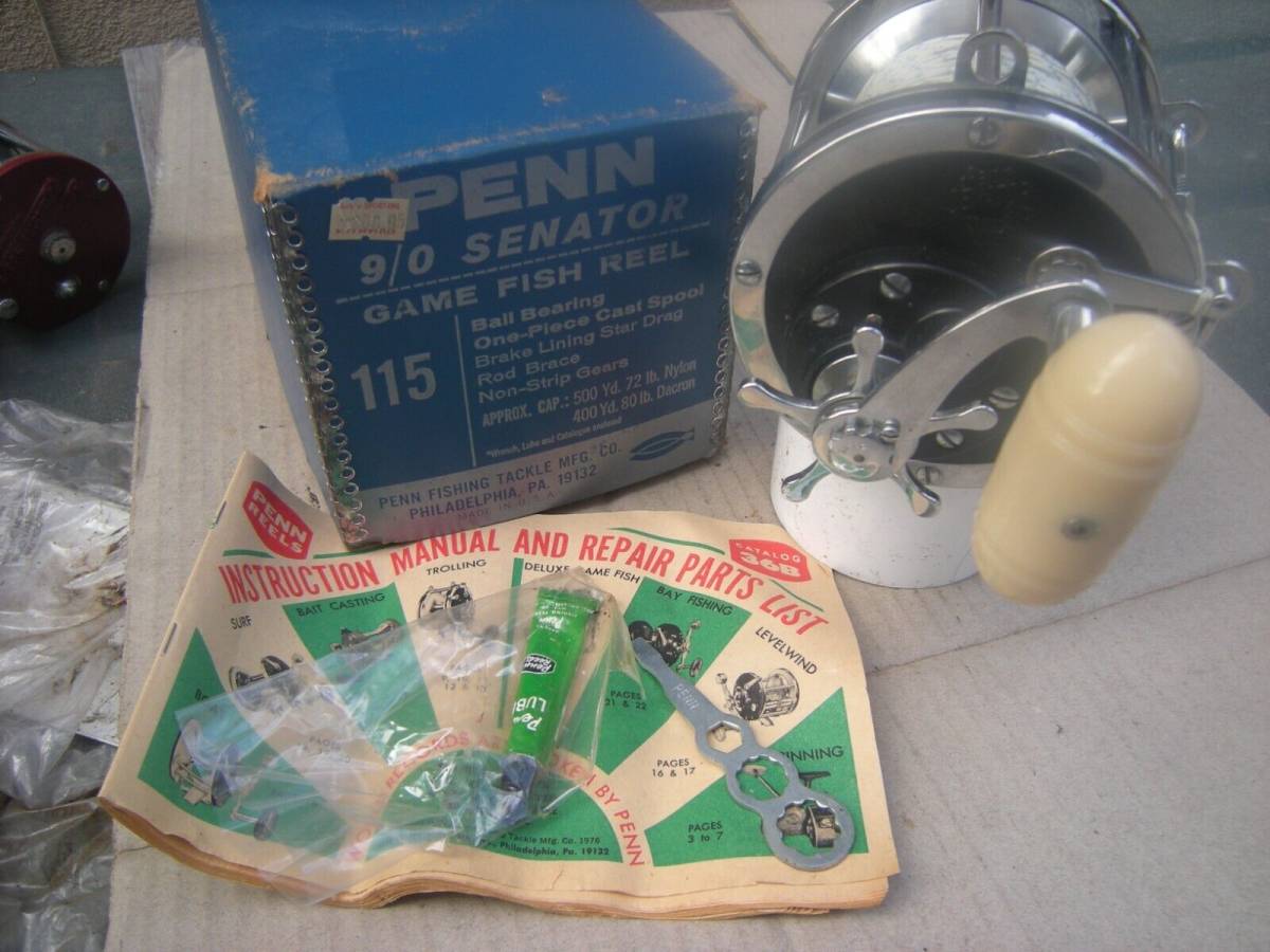 ディーラー PENN SENATOR 9/0 Model 115 Conventional Big Game Saltwater Fishing  Reel 海外 即決